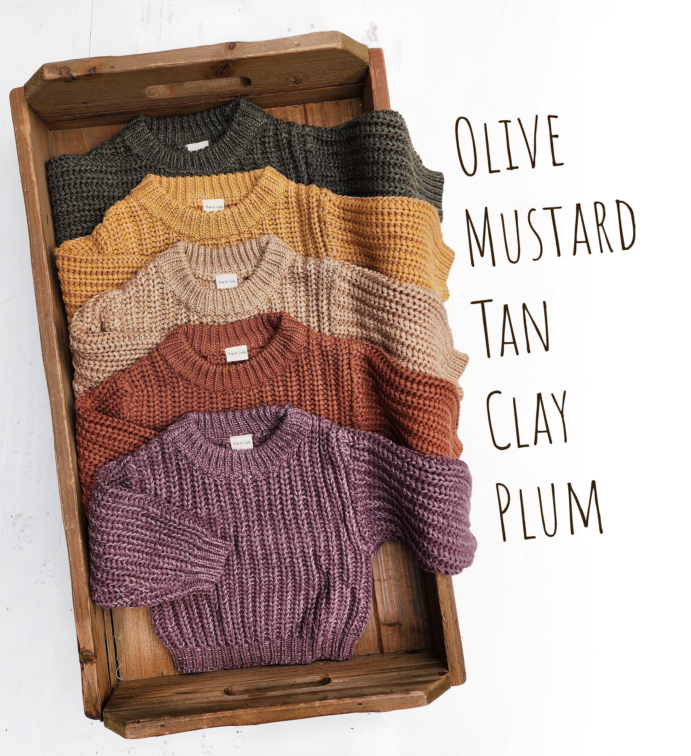 fall colors thick knit sweaters