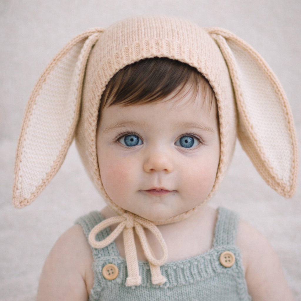 Knitted Henry Bunny Bonnet