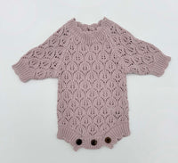 Lacy Easter Lilac Romper