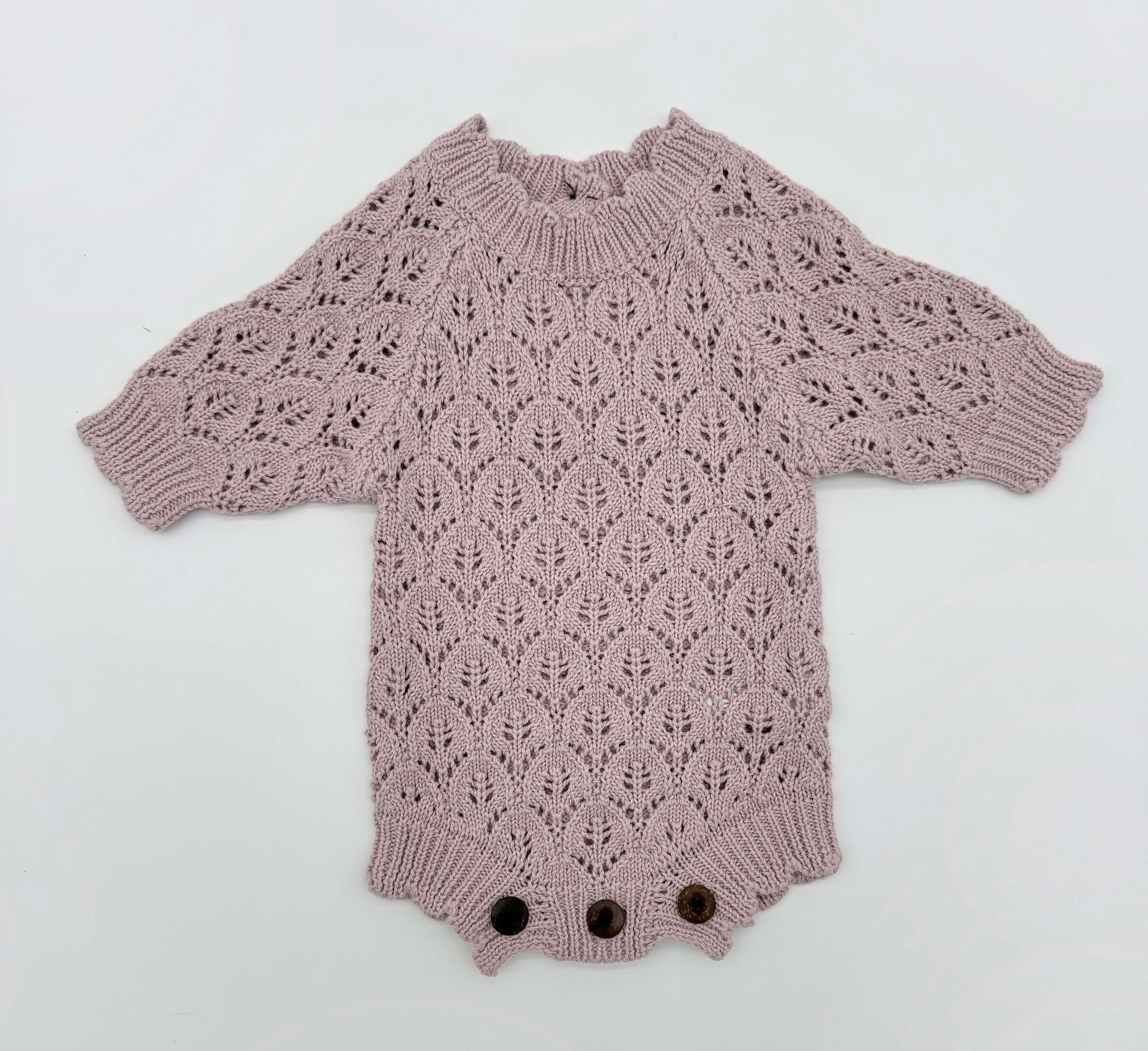 Lacy Easter Lilac Romper