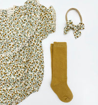 Maisie Mustard Floral Romper