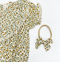 Maisie Mustard Floral Romper