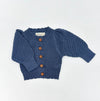 Pointelle Sapphire Cardigan