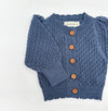 Pointelle Sapphire Cardigan